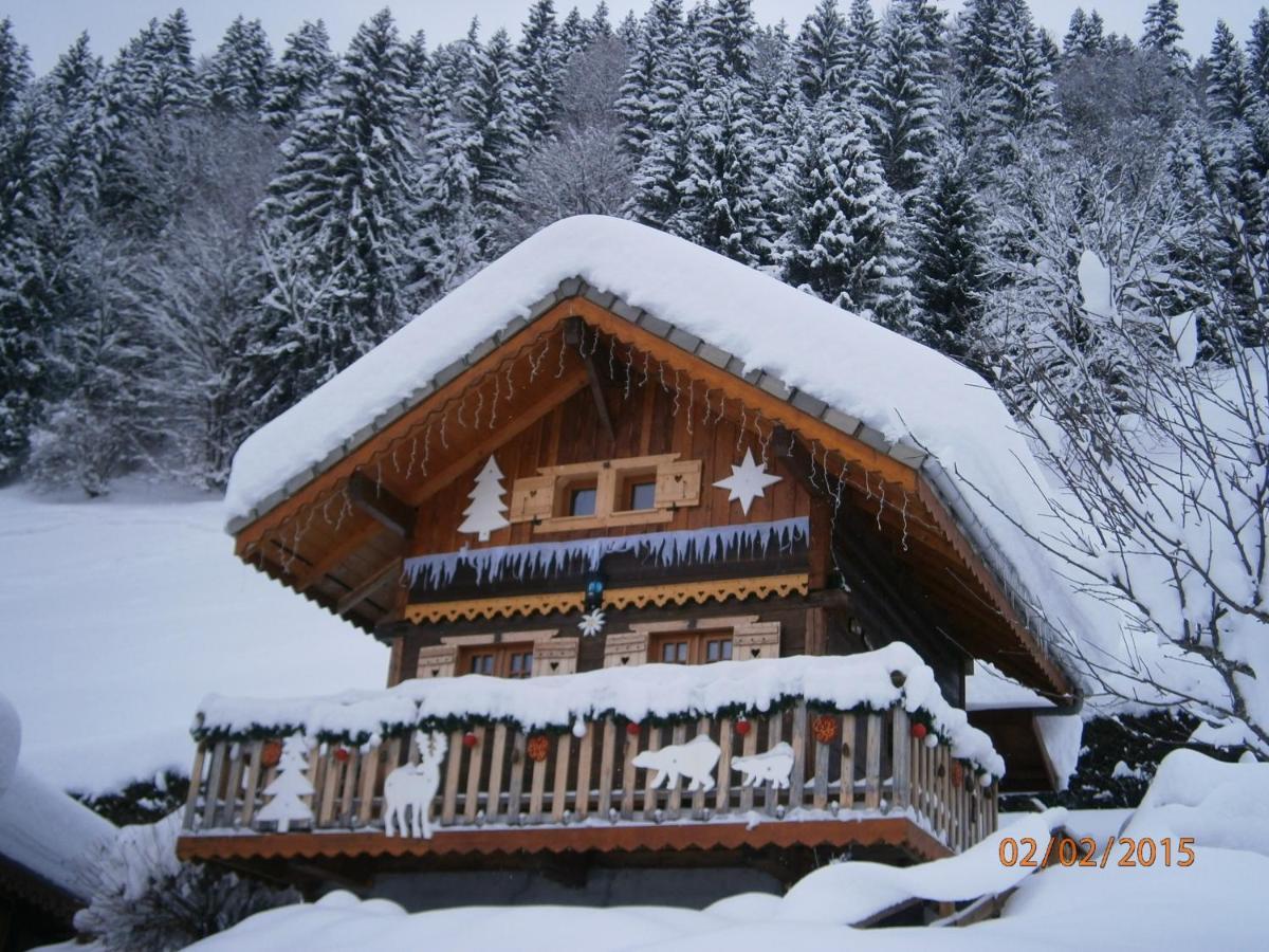 Chalet Fleur Des Neiges Saint-Jean-dʼAulps Esterno foto